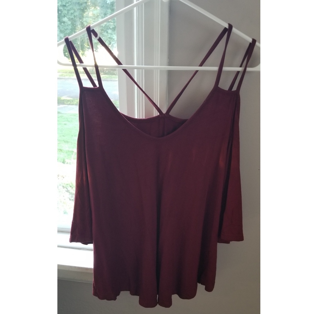 Cold Shoulder Shirt with Cute Straps